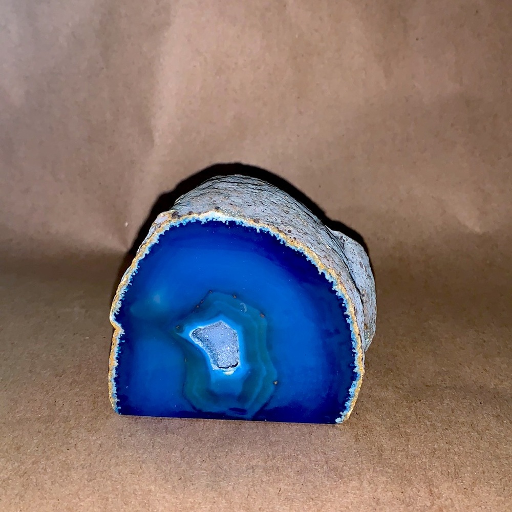 Agate Geode Flat Bottom